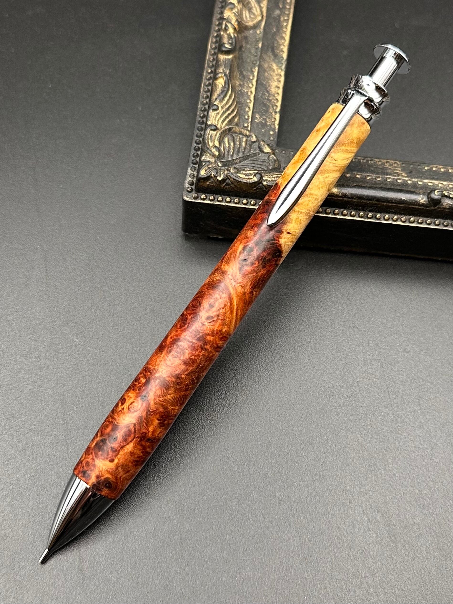 花梨(瘤)/Flambergオリジナル木軸ペン(チタン) | Flamberg