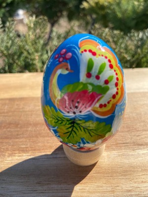 ペトリキウカ塗り　木製イースター・エッグ 7cm　ホメンコ作