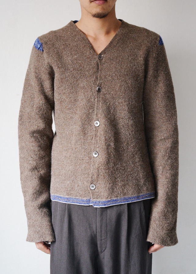COMME des GARÇONS HOMME PLUS 01AW bi-color 5B cardigan