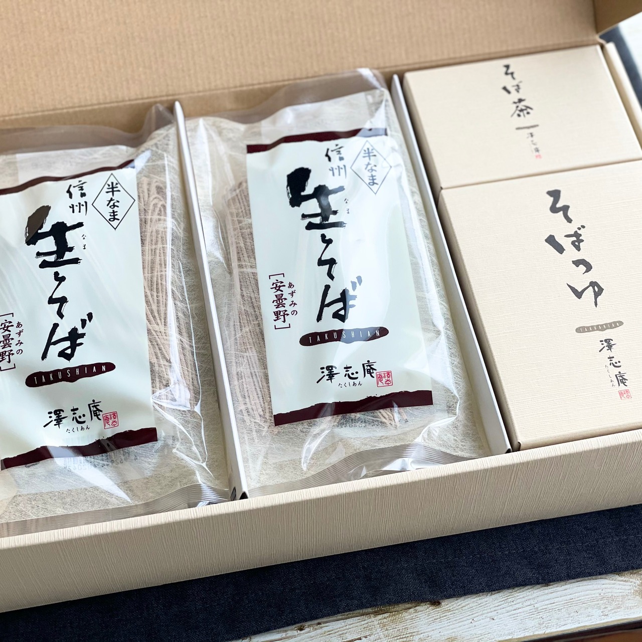 『信州生そば 安曇野 A-25』6袋(6人前)