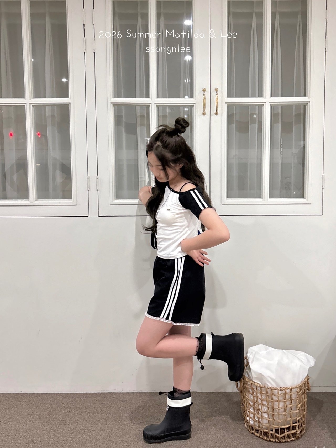 [Matilda&Lee] Color-blocked line tee (15/17/19) / [마틸다앤리] 배색라인티 (15/17/19)