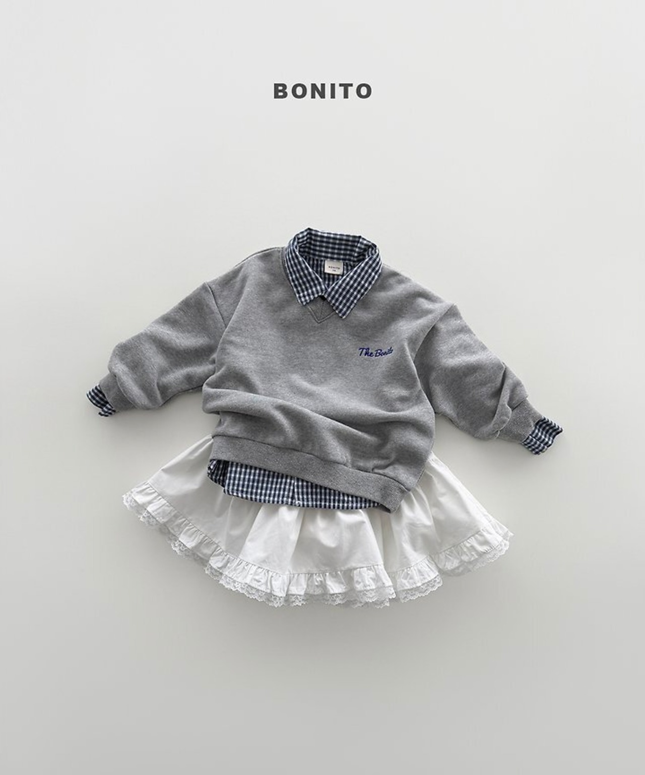 韓国子供服 / BONITO / 26Autumn / Vネックスウェット / 秋服 *12M~JM *