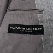 希少 80s 90s HOMME DE NUIT トキオクマガイ チョークストライプ ダブル テーラードジャケット 46 (M~L程度) /グレー/ビンテージ