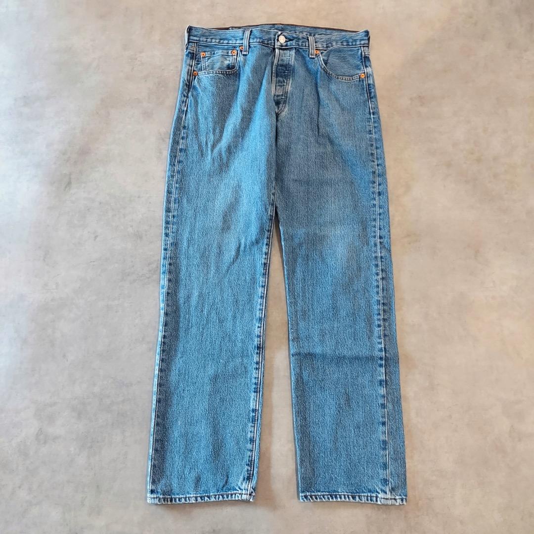 リーバイス501 Levis W34 ブルーデニム 青 リーバイス501 Levis W34 ブルーデニム 青 00s ヒゲ 14619 00s 古着 18017の通販はau