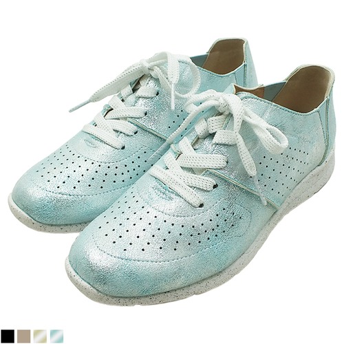 スニーカー カジュアル レースアップ 軽量 屈曲 幅広設計 maschietta