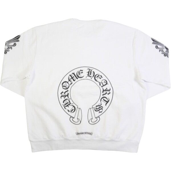 CHROME HEARTS クロムハーツ CREW Sweatshirt CHROME HEARTS(クロムハーツ) LOVE YOU CREW SWTSHRT 袖フローラル