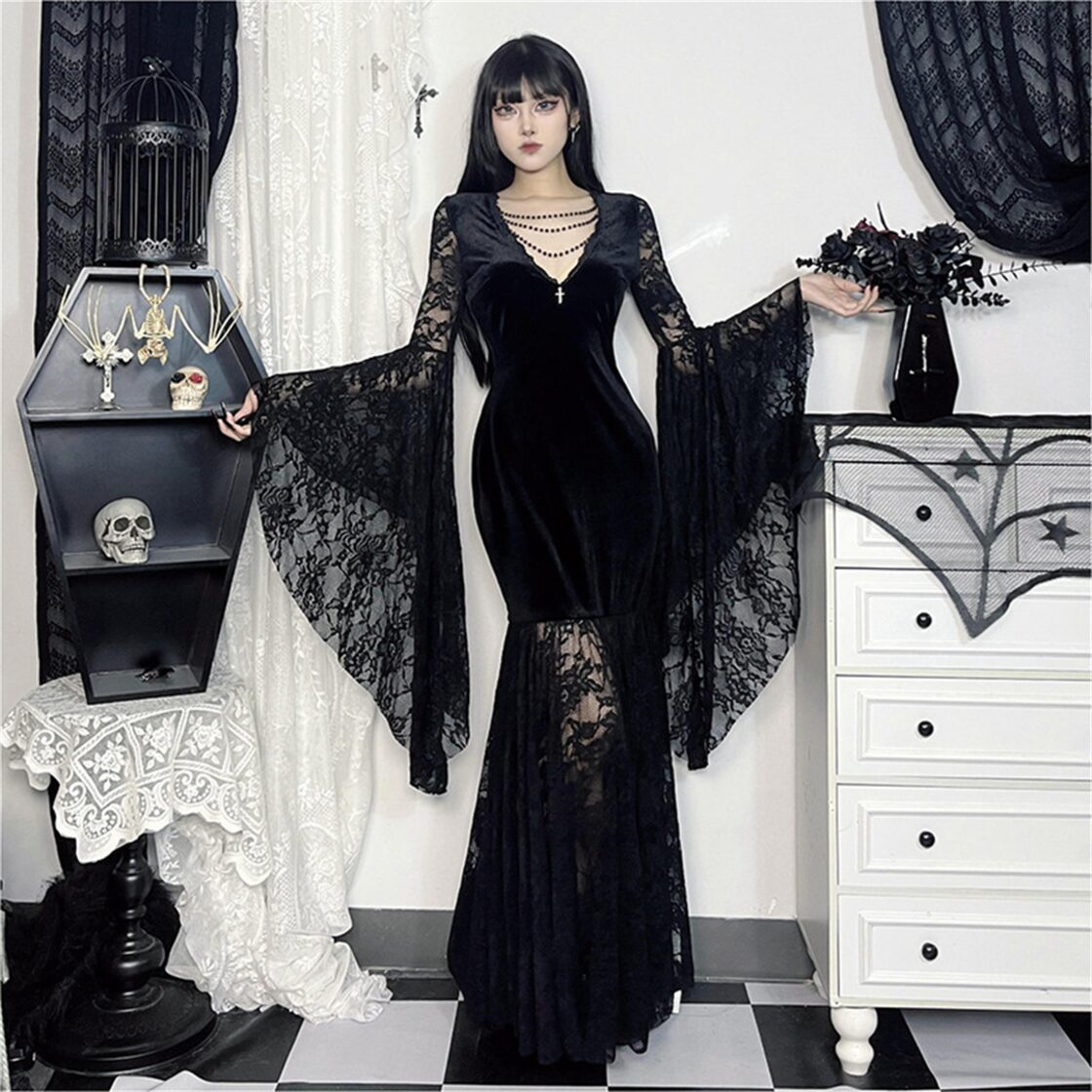 新品未使用 margaux vintage ブラック レース装飾 五分袖ブラウス 