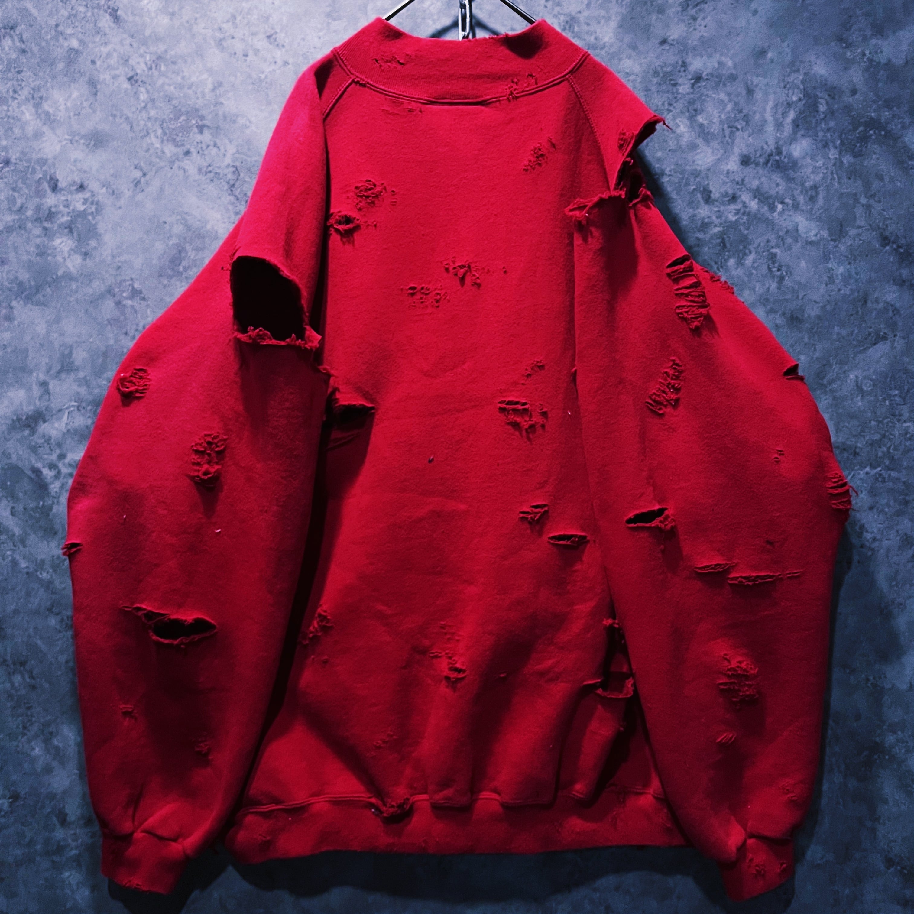 doppio】vintage “adidas” performance logo design boro custom half