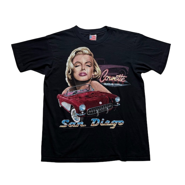 vintage 1990’s “Marilyn Monroe” & “Shevrolet” print tee