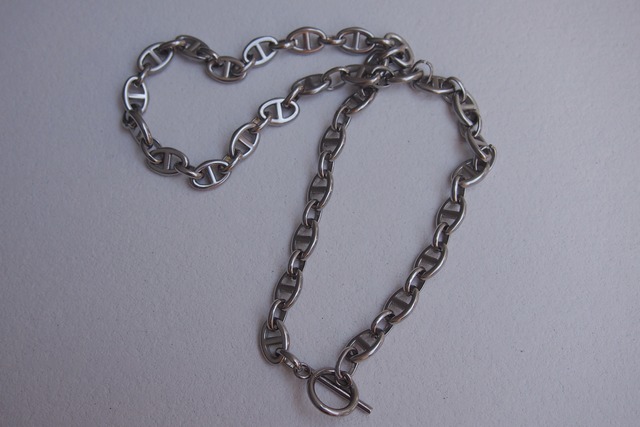 ＜STAINLESS＞OVAL LINK NECKLACE