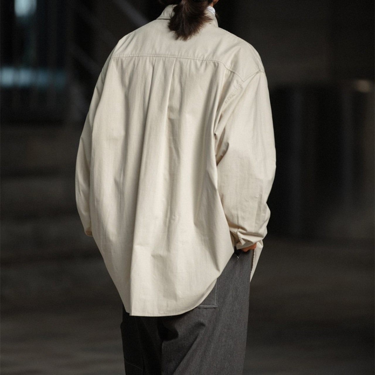 ドロップショルダーワイドファットシャツ　975