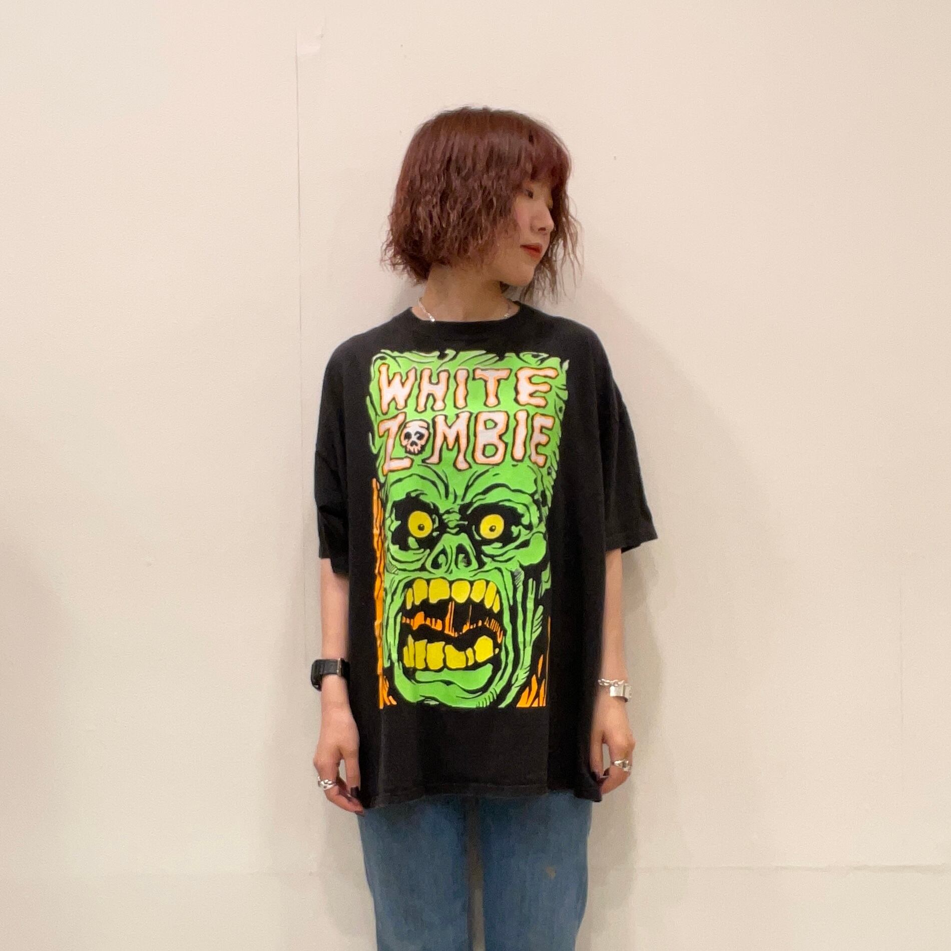 WHITE ZOMBIE 92年物希少フーディTシャツ 果てしない EM社製本物！
