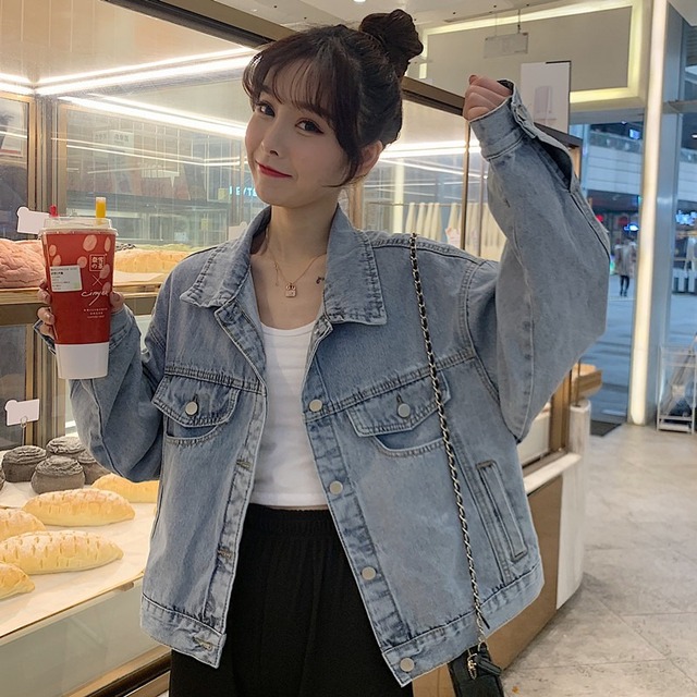 スタイルジャケット スプリングオータムルーズカジュアルトップス ストリート かわいい 春物 秋物 YY-ファッション16785725940