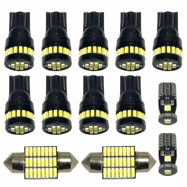 ホンダ エリシオン RR1/2/3/4 適合パーツ 爆光 ルームランプ ナンバー灯 読書灯 T10 LED ウェッジ球 車内灯セット ホワイト