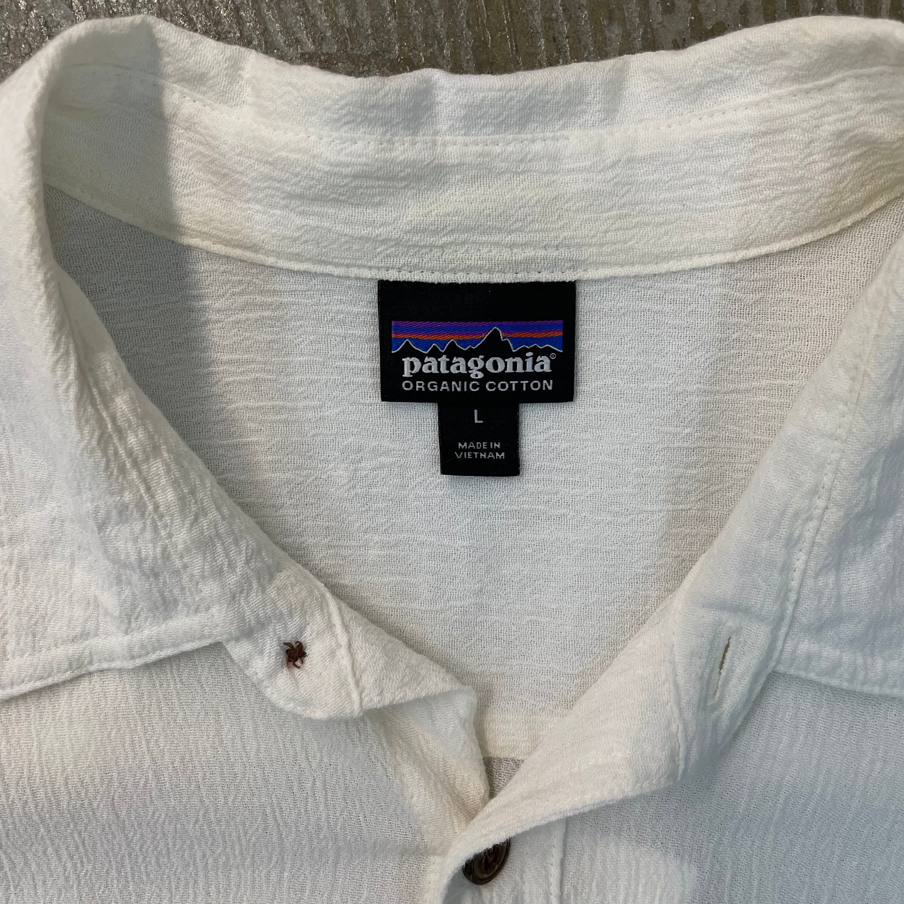 パタゴニア Patagonia A/Cシャツ半袖ホワイト | used&vintage aoakua