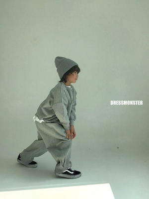 【ドレスモンスター DRESS MONSTER】 起毛リバーススウェットパンツ 120〜160cm【231107dm】