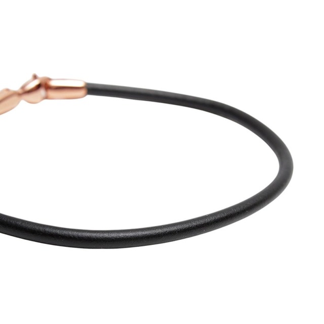 ダニエルウェリントン DANIEL WELLINGTON Leather Bracelet 2.8 Sheffield RG 175mm ブレスレット DW00400711 レディース メンズ ローズゴールド ブラック