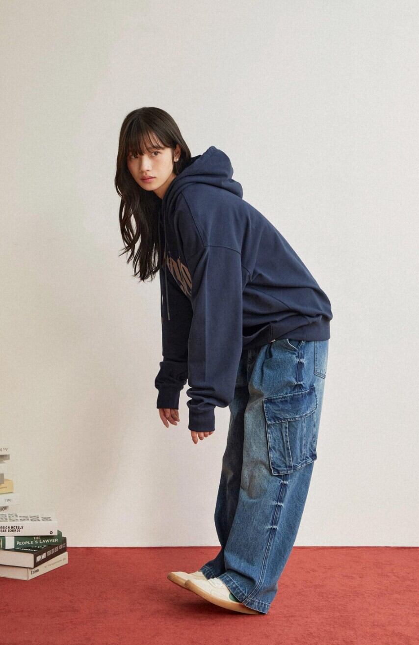 ☆WayV ヤンヤン 着用！！【URBANDTYPE】Denim Wide Washing Cargo