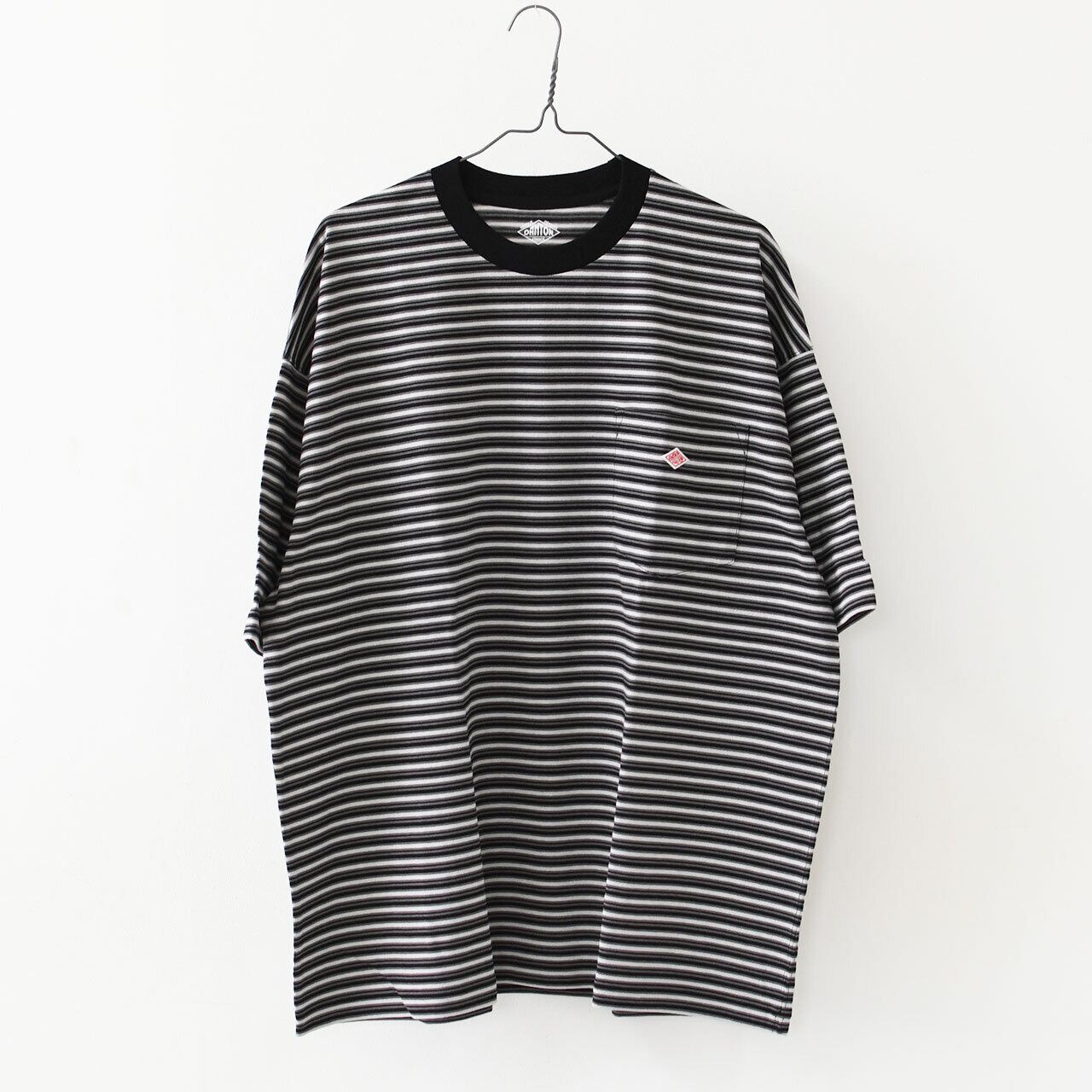 DANTON [ダントン] M BIG SILHOUETTE POCKET T-SHIRT STRIPE [DT