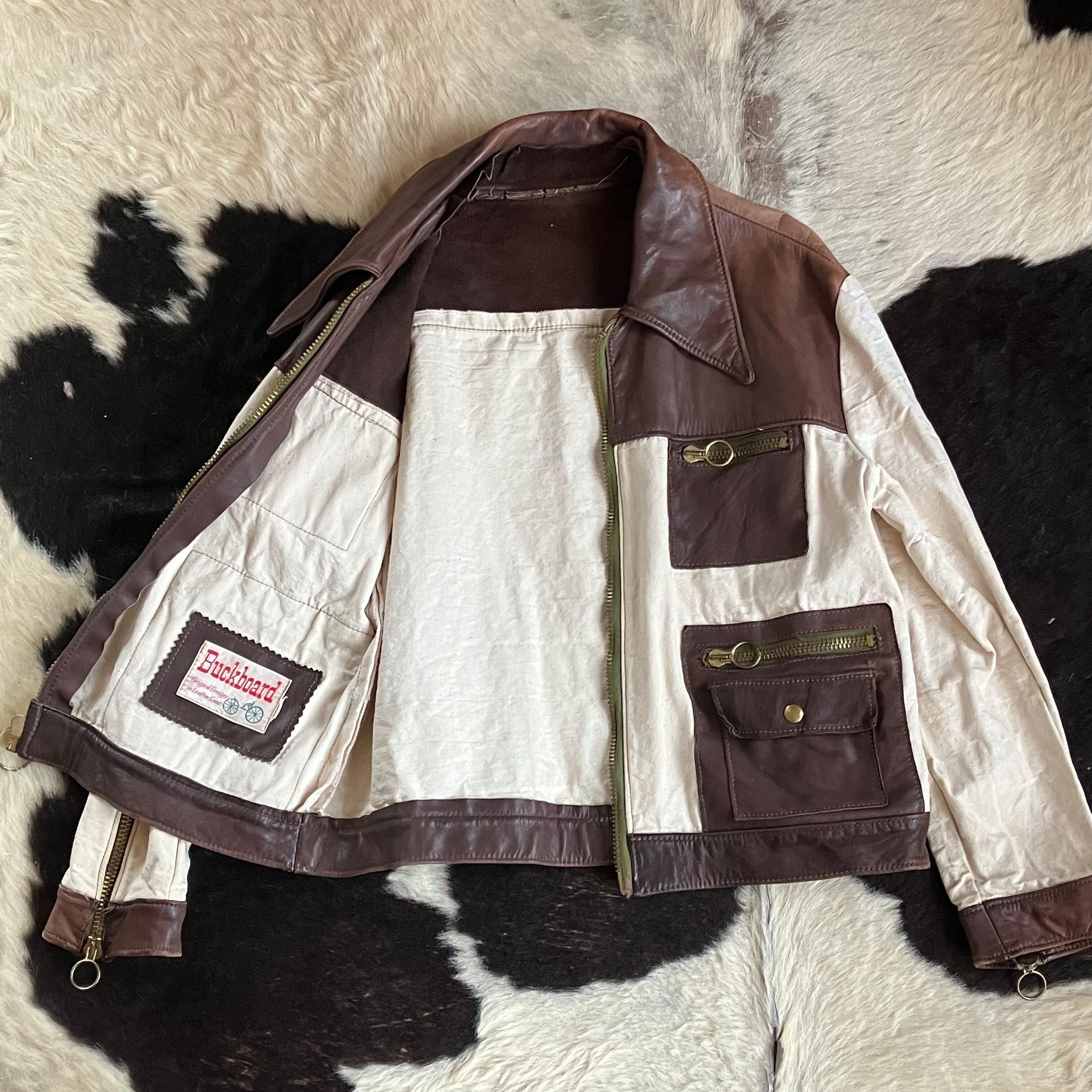 70年代buckboard レザージャケット 70's Buckboard レザーコンビジャケット | CORRINA CORRINA