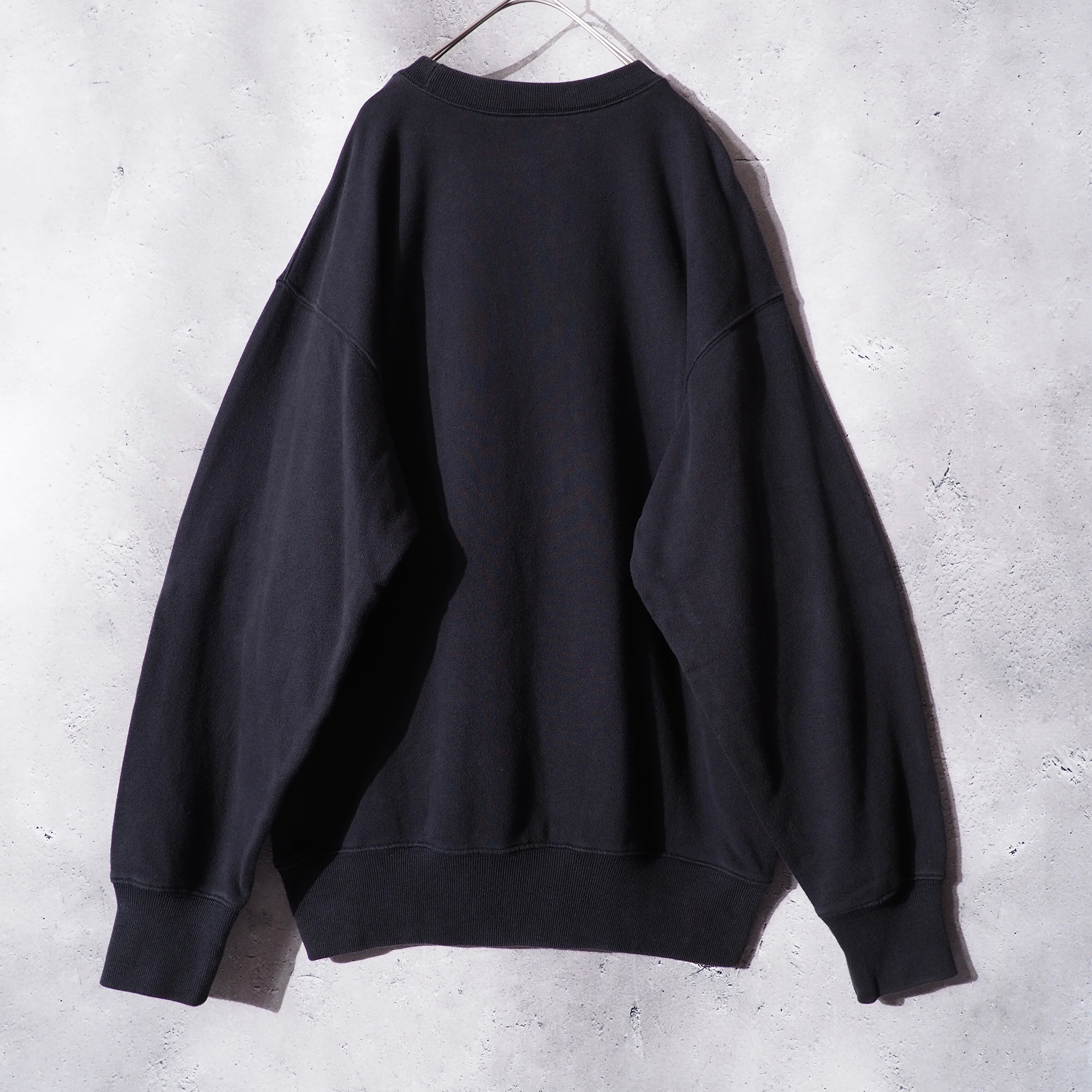 ” Champion ” logo printed sumikuro color sweat shirt