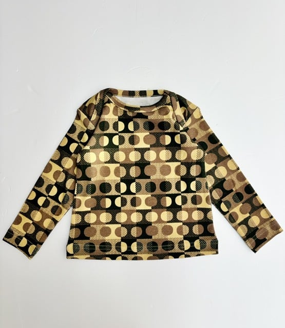 【26AW】&PAL(アンドパル)ドットTシャツ マスタード(80/90/100/110/120)