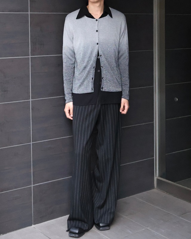 gradation crew neck cardigan