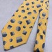 CRIVI vintage Tie ネクタイ　黄色　n-117