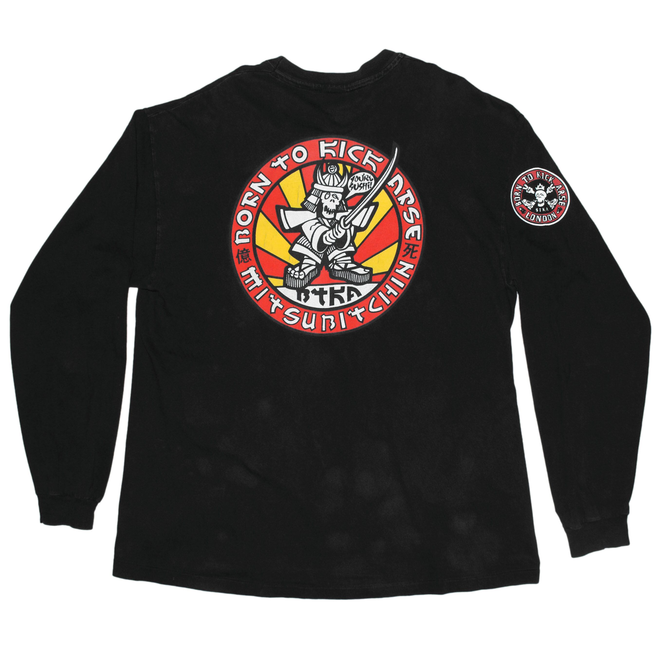 90’s BTKA Born to kick arse Natural fade Born To Kick Arse』 90s UK vintage L/S T-shirt | excube.e_shop