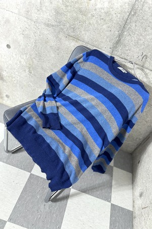 "ITALY" vintage cashmere100% border knit