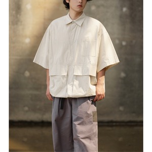 Utility pocket oversized shirt 0597