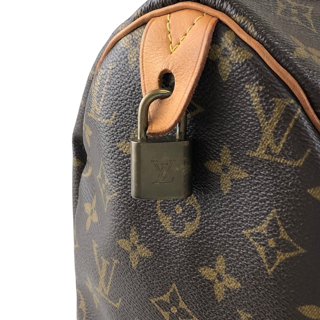 LOUIS VUITTON ルイヴィトン モノグラム ハンドバッグ ブラウン PVC レザー スピーディ30 M41108 ボストン vintage ヴィンテージ オールド 5ah28h
