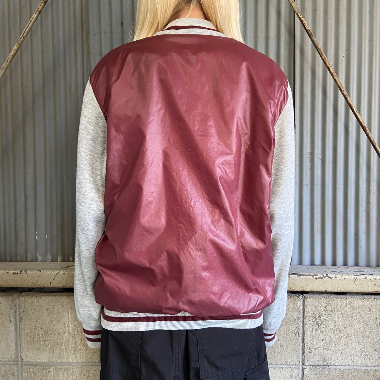 adidas アディダス スウェット切り替え リバーシブル ナイロン