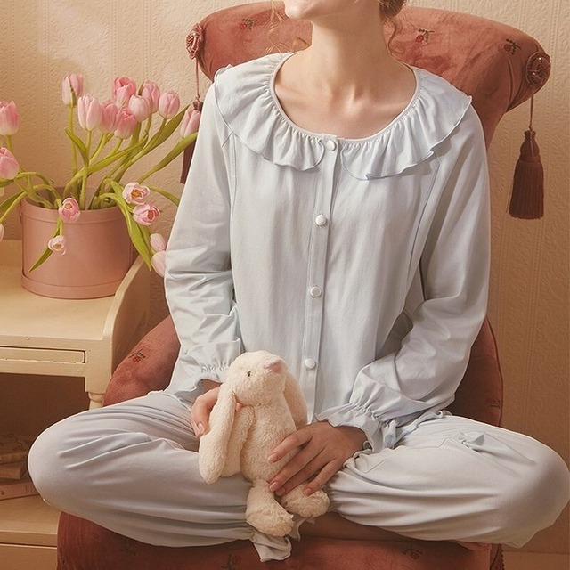 【4size】maternity cotton relax pajamas P610