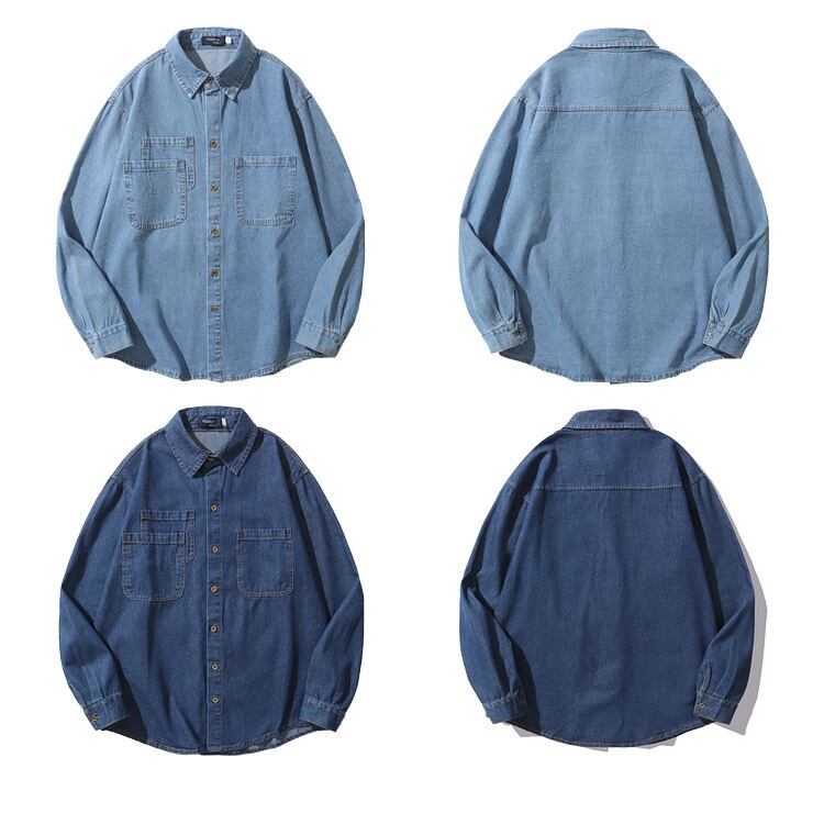 ★MULTI-POCKET DENIM CASUAL SHIRT　　　7289