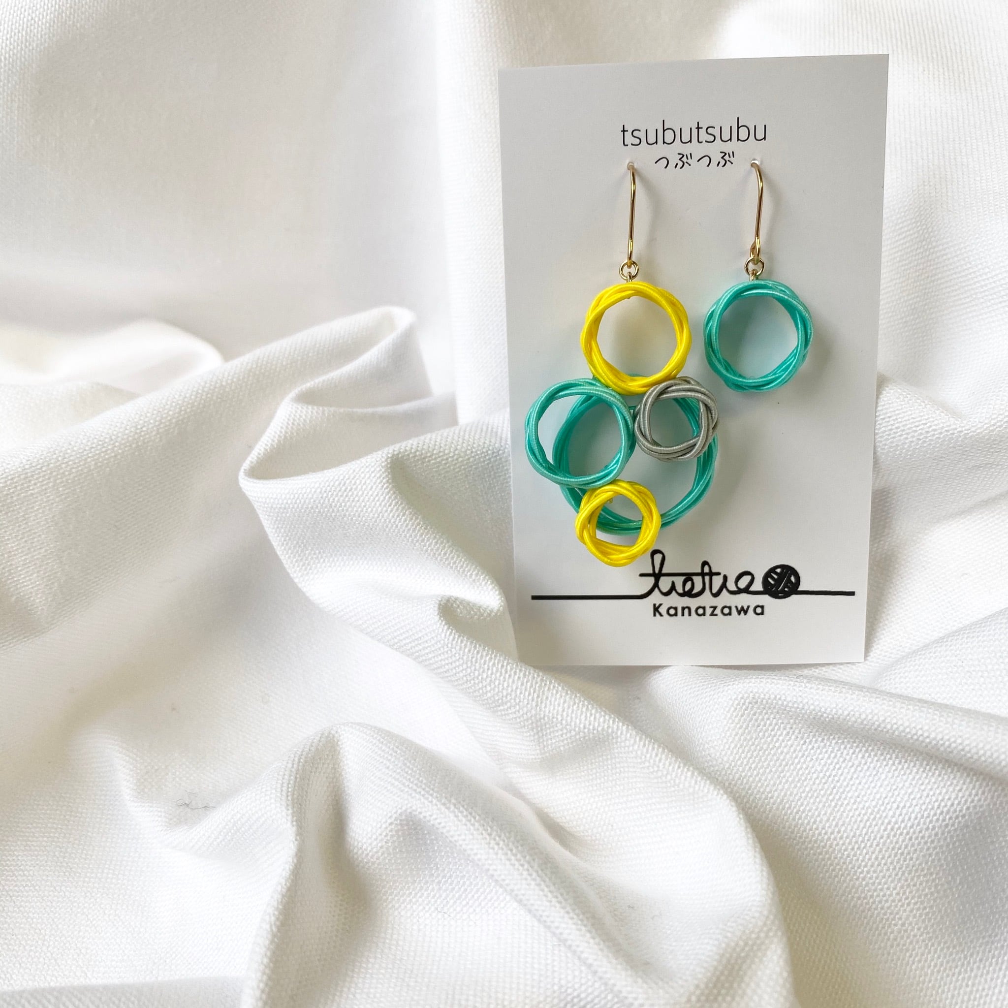 ∞つぶつぶ∞/水引ピアス | tietie kanazawa