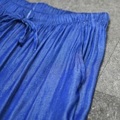 drape silhouette gloss wide cargo pants