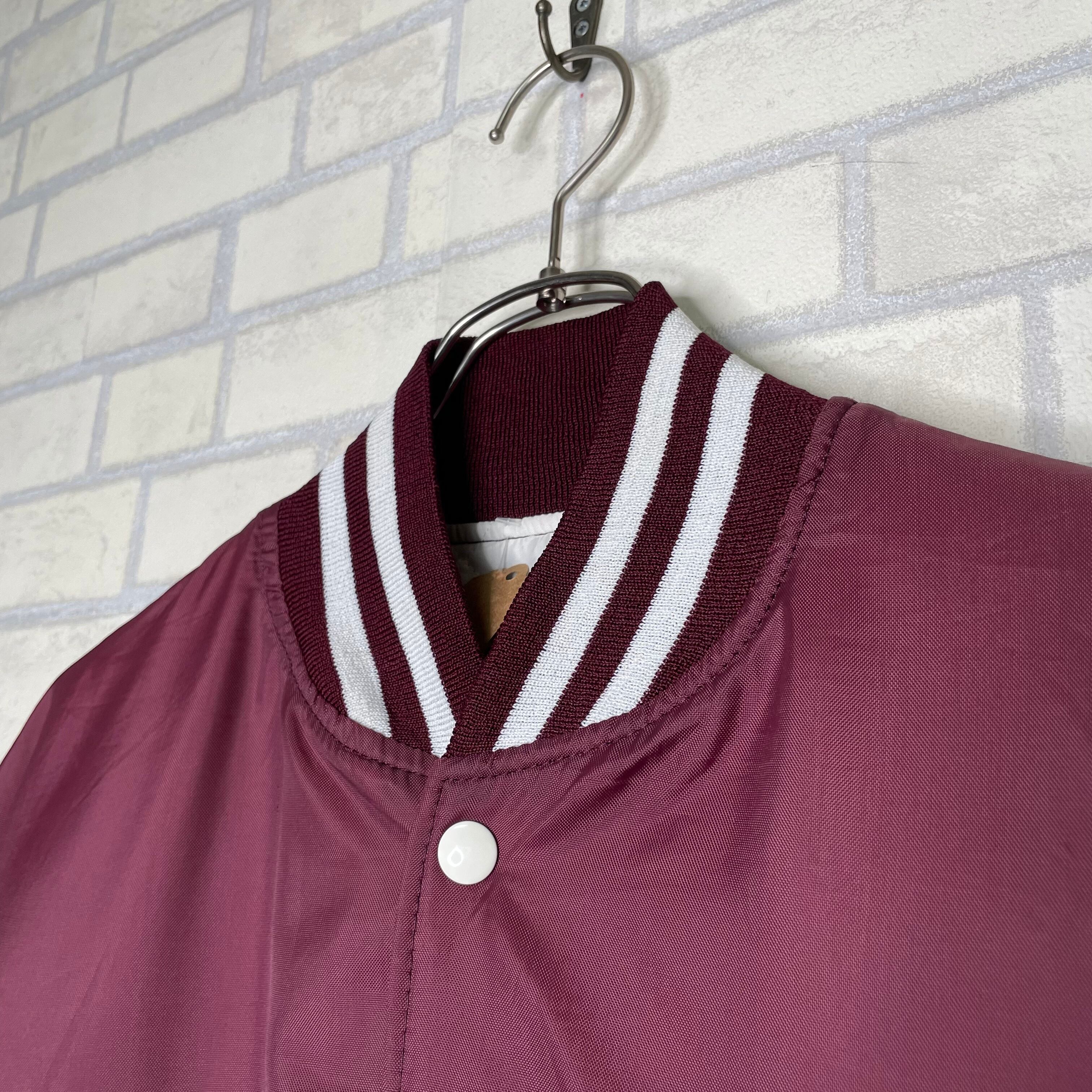 Holloway ナイロンスタジャン XL バーガンディ Made in USA 100 