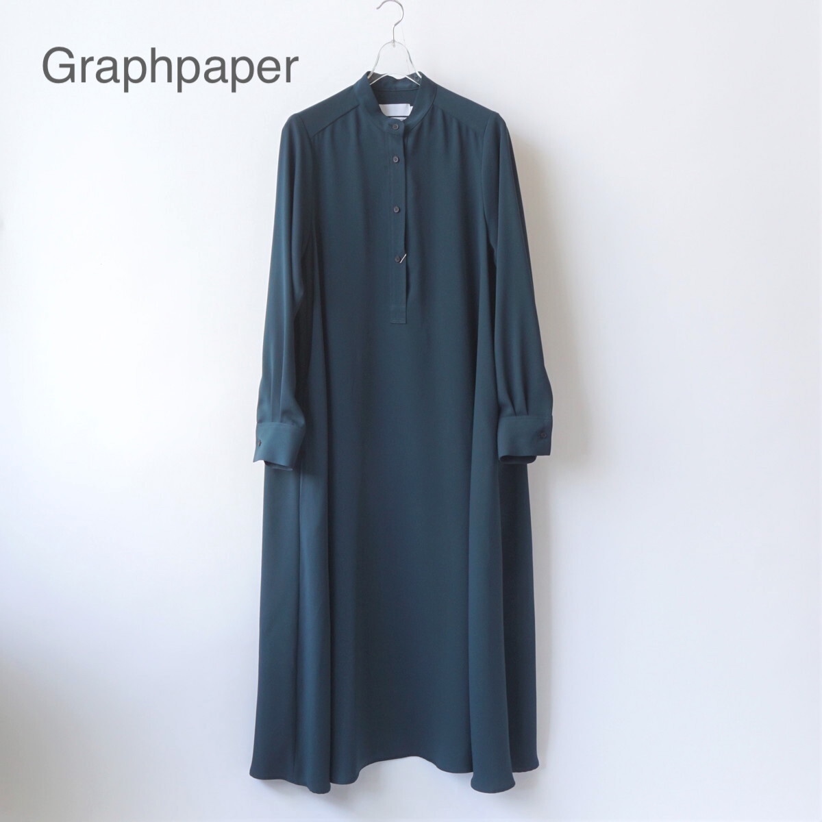 Graphpaper/グラフペーパー・ Satin Band Collar Dress | a flat shop