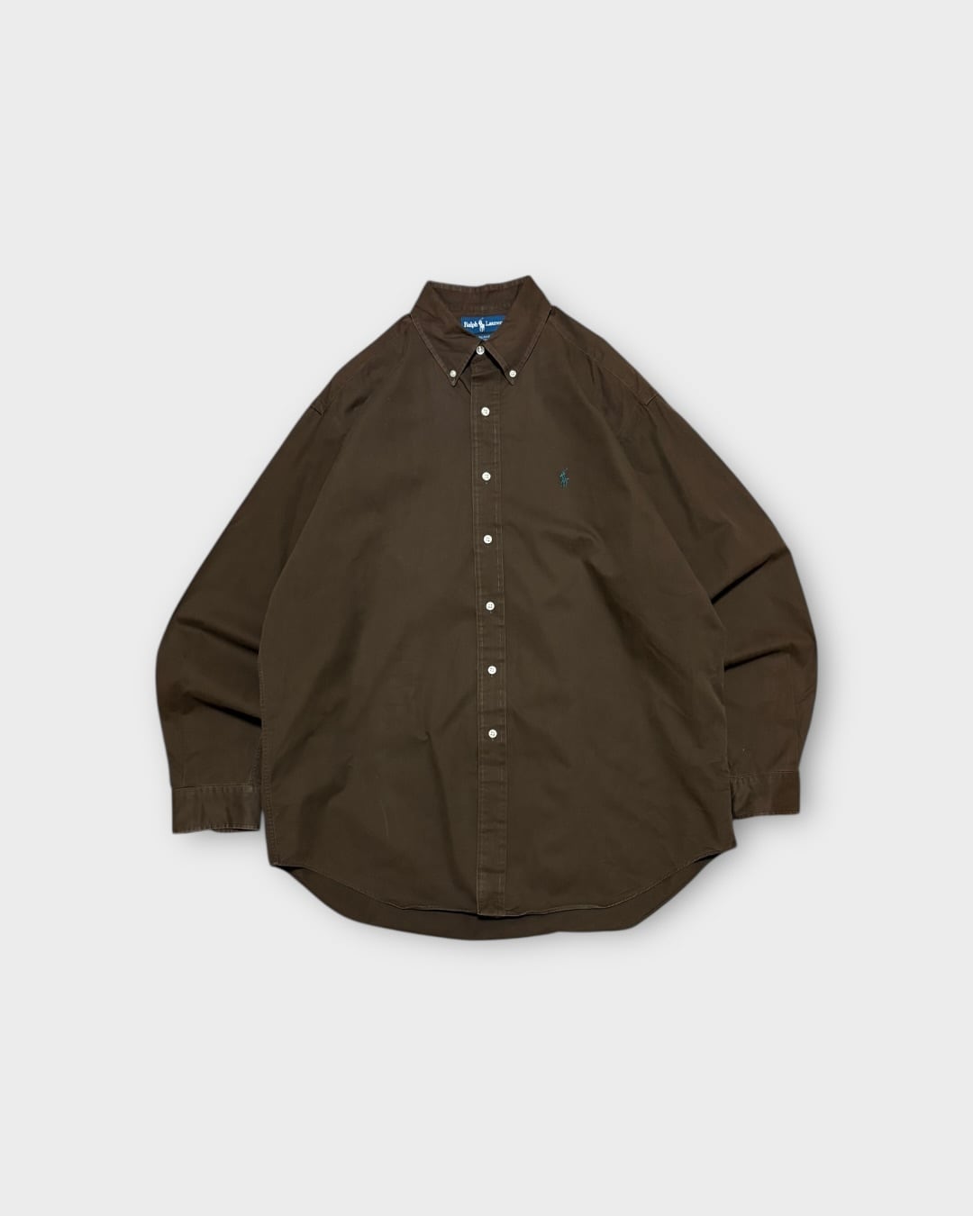 VINTAGE】1990’s “Ralph Lauren” BLAKE Button Down Shirt Brown