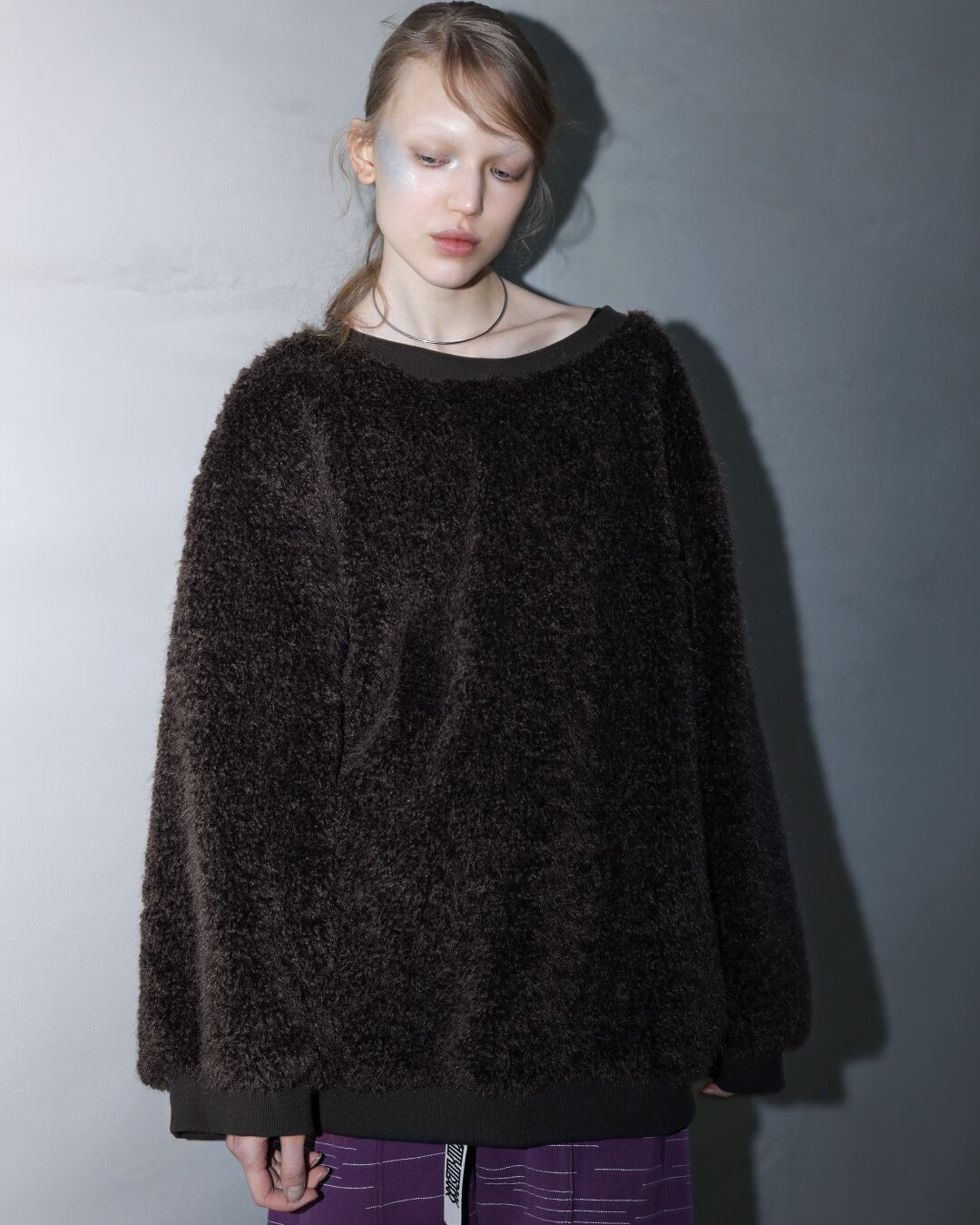 Volume Fur Pullover (Brown)