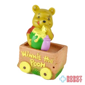 ディズニー くまのプーさん ソフビフィギュア 1979 香港製 ※難有り