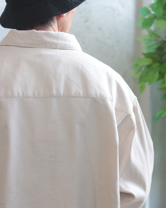 【TMDL】ボックスシルエット 比翼コーデュロイシャツ　(250943)
