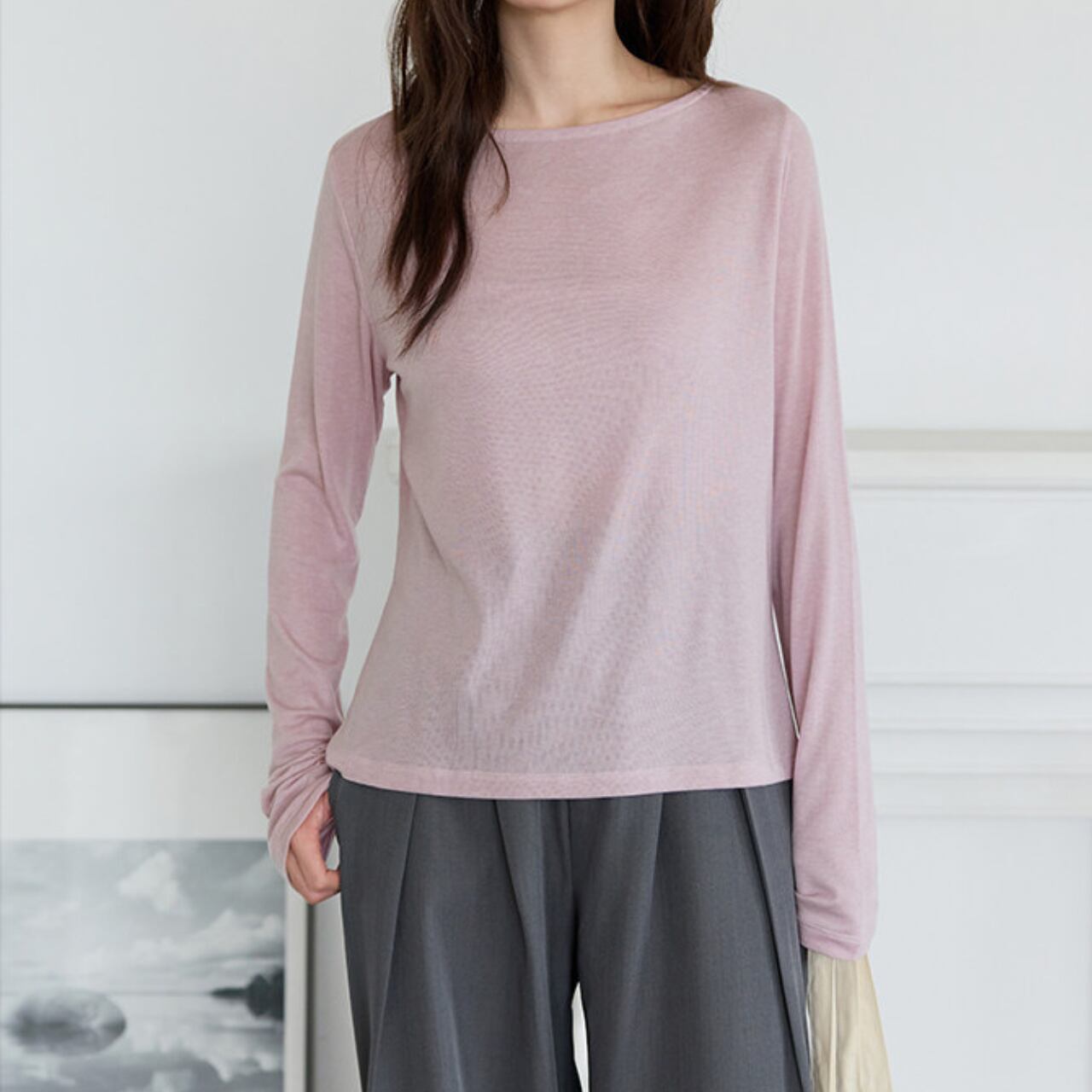 リラックスシアーベーシックTシャツ(5color) 3611