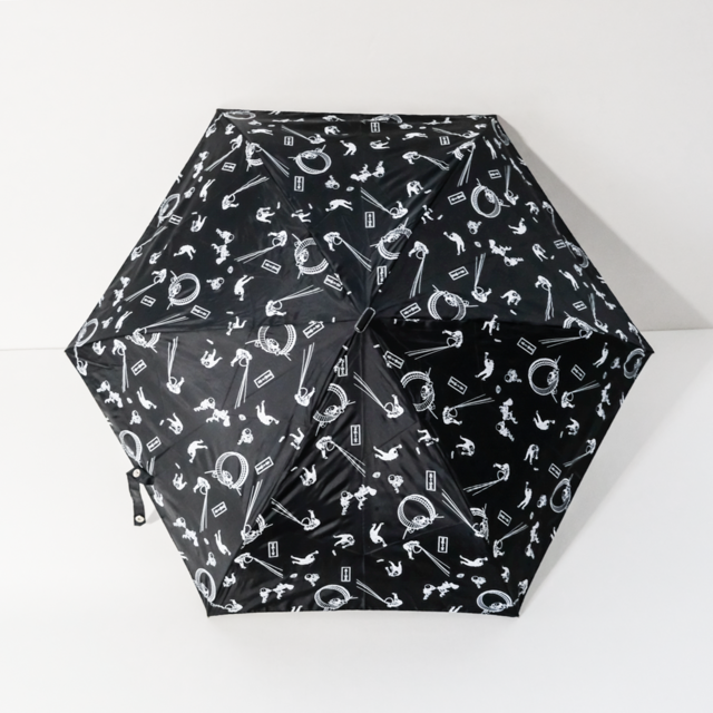 【WEB限定】葛飾北斎　折り畳み傘（晴雨兼用）　富嶽三十六景　ブラック