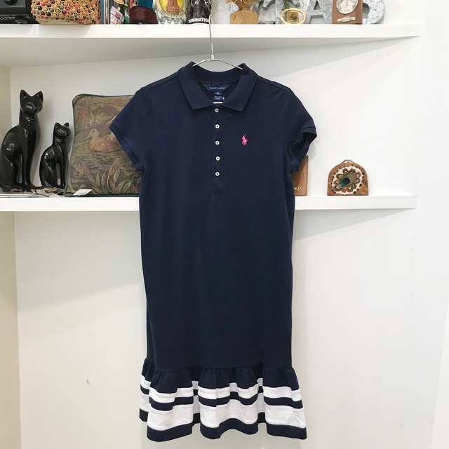 Ralph Lauren Kids Polo Shirt Navy ラルフローレン ネイビー ポロシャツ ワンピース ｕｔａ５