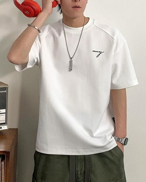 Embroidered Short Sleeve T-Shirt  K0322