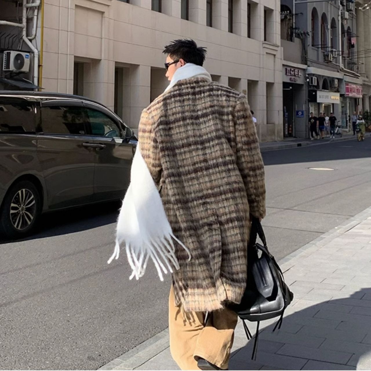 シンプルロングマフラー　1073