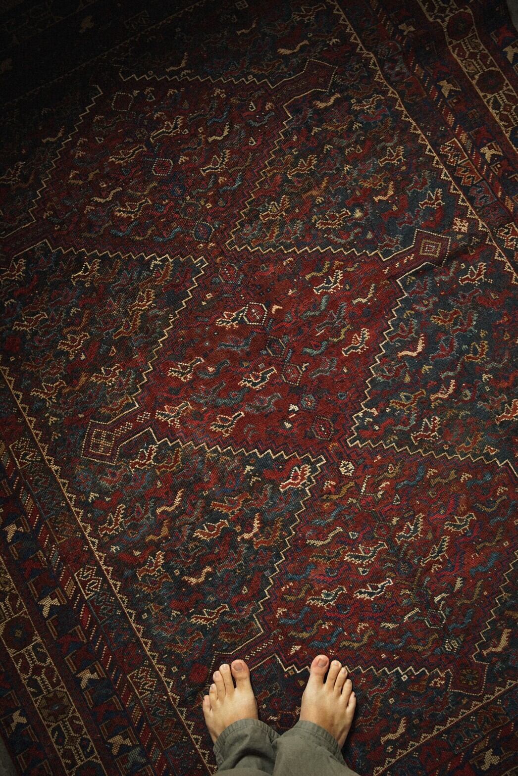 404-Antique khamse rug