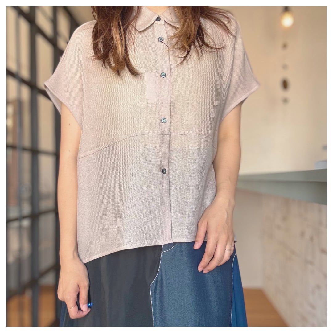 【CLOCHE】メッシュシアーオーバーシャツ